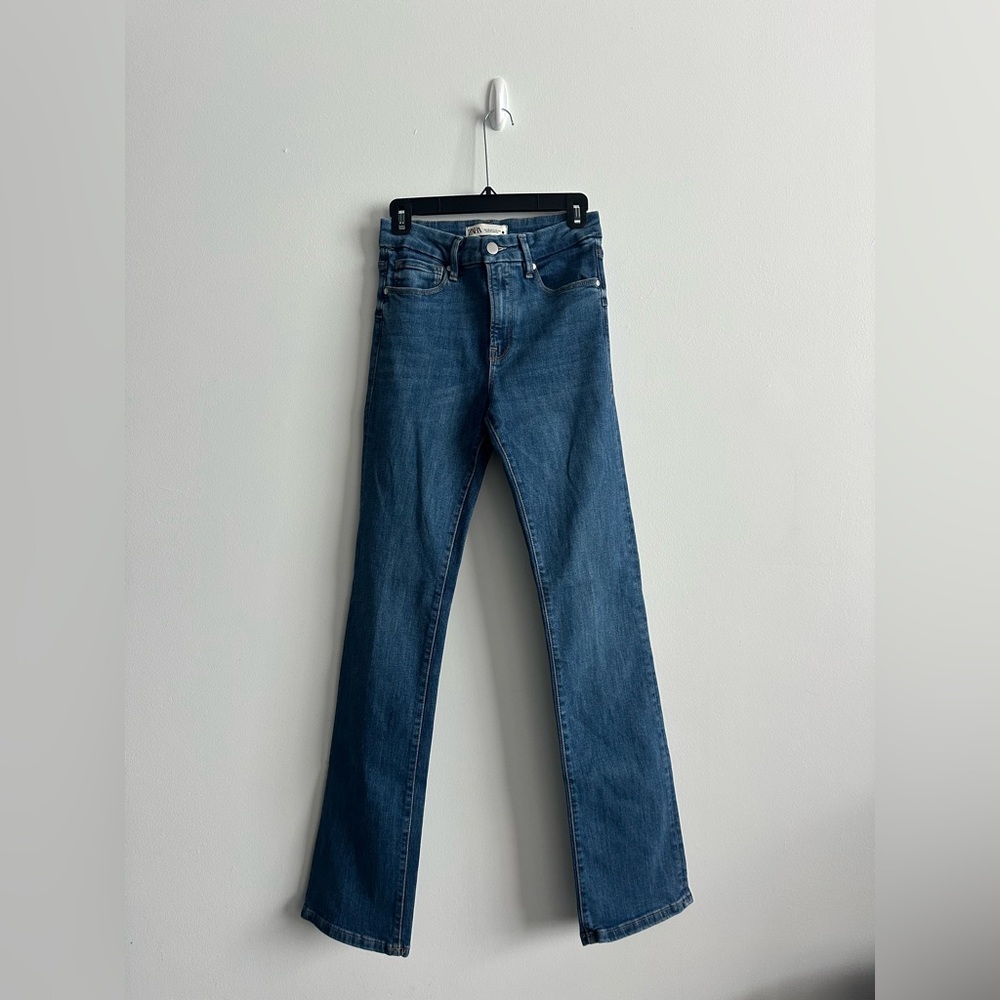 New / Never Worn - Zara Classic Slim Boot Cut Jeans - Deep Blue